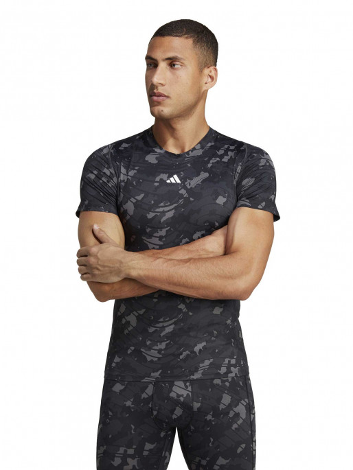 ADIDAS PERFORMANCE Κοντομάνικη Μπλούζα Techfit Allover Print Training