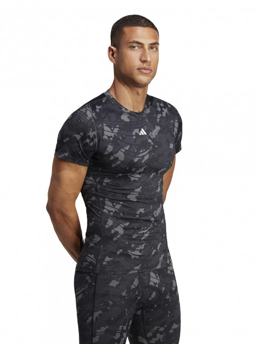ADIDAS PERFORMANCE Κοντομάνικη Μπλούζα Techfit Allover Print Training
