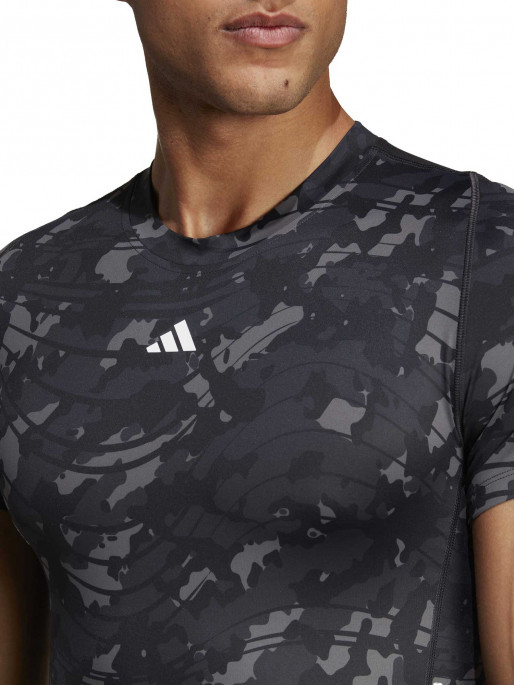 ADIDAS PERFORMANCE Κοντομάνικη Μπλούζα Techfit Allover Print Training