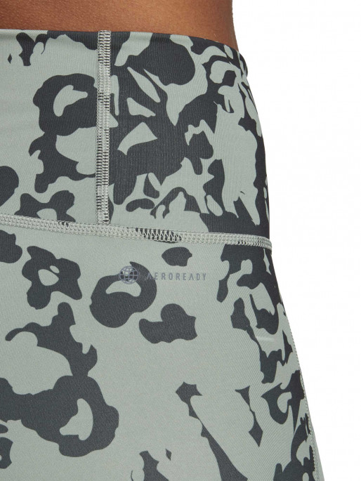 ADIDAS PERFORMANCE Optime Stash Pocket Training Floral Print Short Leggings