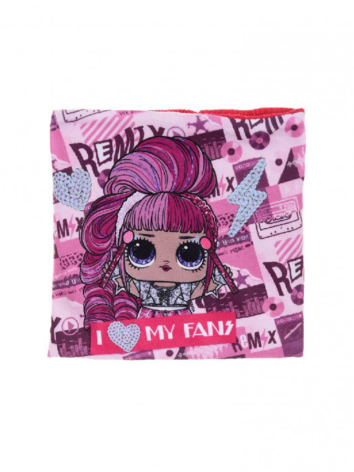 KIDS MOVIE HEROES Παιδικό Σετ Σκούφος Γάντια Γκέτα LOL SURPRISE