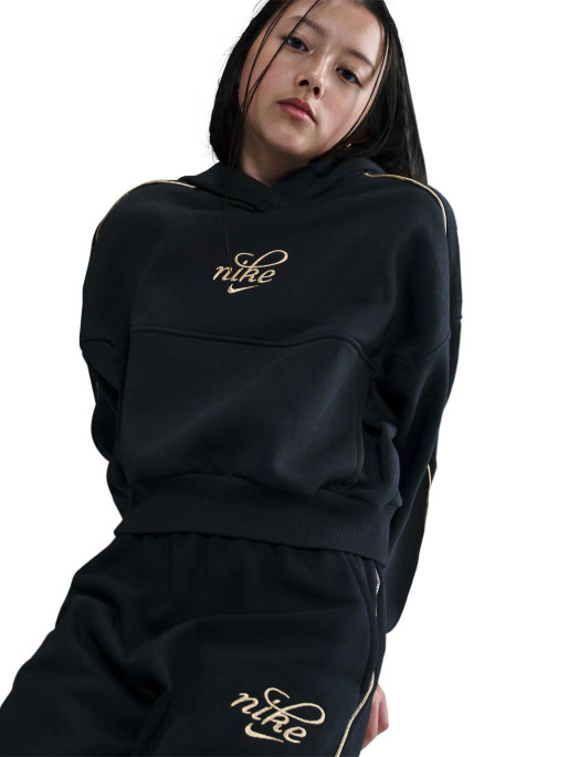 NIKE Παιδική Μακρυμάνικη Μπλούζα HOODIEG NSW CLUB FLC BXY HDY GX SHNE