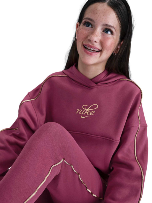 NIKE Παιδική Μακρυμάνικη Μπλούζα HOODIEG NSW CLUB FLC BXY HDY GX SHNE