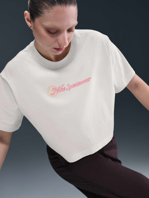 NIKE Tricou W Nsw Club Ss Crop Cc