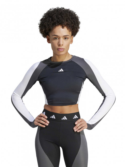 ADIDAS PERFORMANCE Techfit AEROREADY Colorblock Long-Sleeve Top
