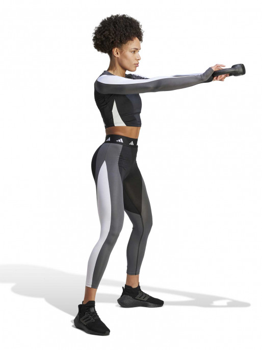 ADIDAS PERFORMANCE Techfit AEROREADY Colorblock Long-Sleeve Top