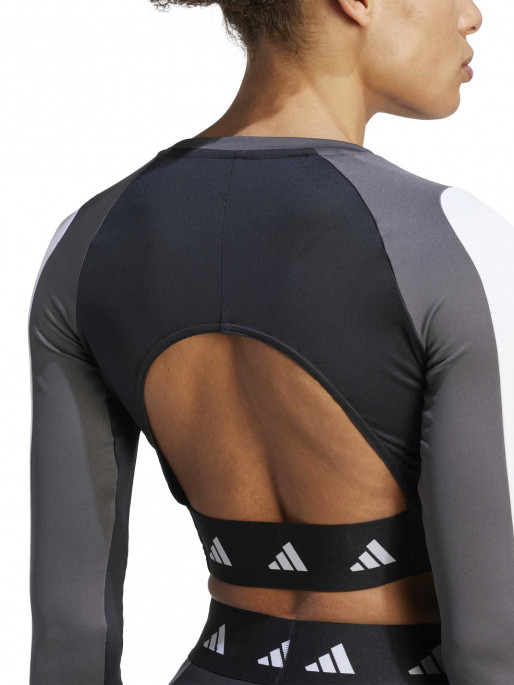 ADIDAS PERFORMANCE Techfit AEROREADY Colorblock Long-Sleeve Top