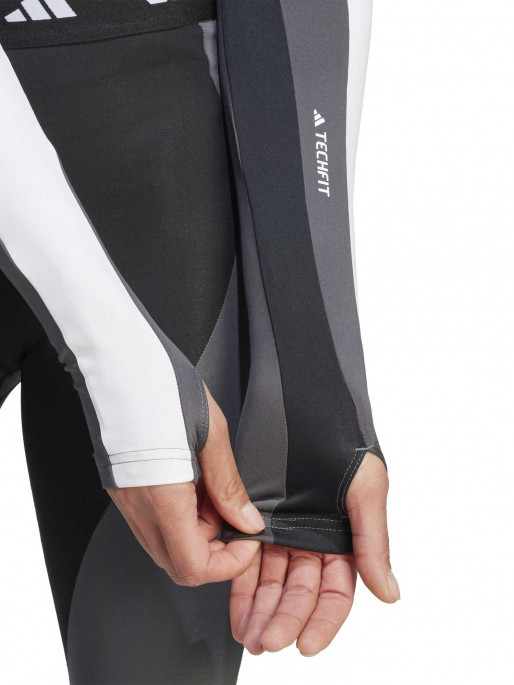 ADIDAS PERFORMANCE Techfit AEROREADY Colorblock Long-Sleeve Top