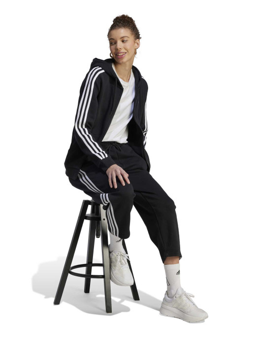 ADIDAS SPORTSWEAR Essentials 3-Stripes Full-Zip Fleece Hoodie