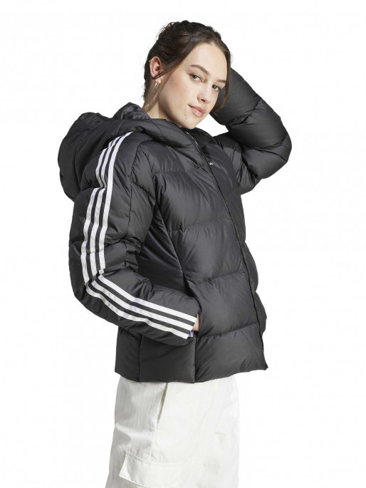 ADIDAS SPORTSWEAR Essentials 3-Stripes Mid Down Hooded Jacket