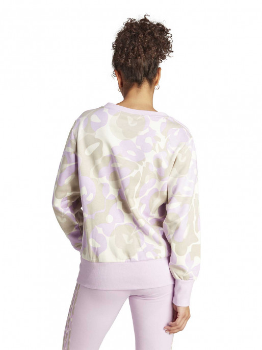ADIDAS SPORTSWEAR Floral Graphic 3-Stripes Fleece Sweatshirt