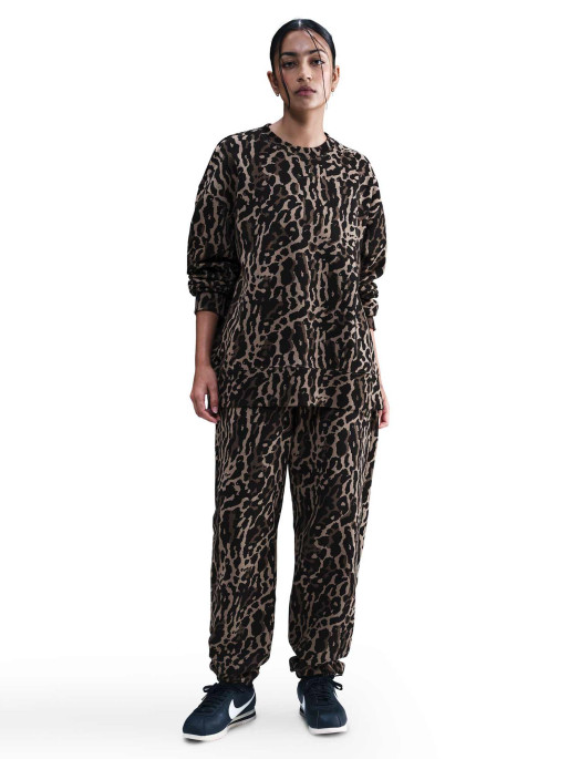 NIKE Bluza W Nsw Phnx Flc Os Aop Crew