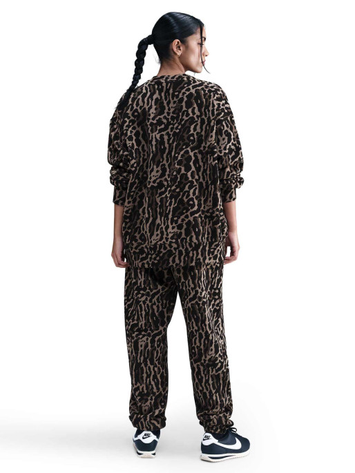 NIKE Bluza W Nsw Phnx Flc Os Aop Crew