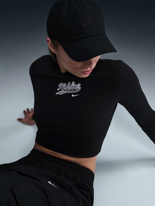 NIKE W NSW LS MD CRP TOP TRND