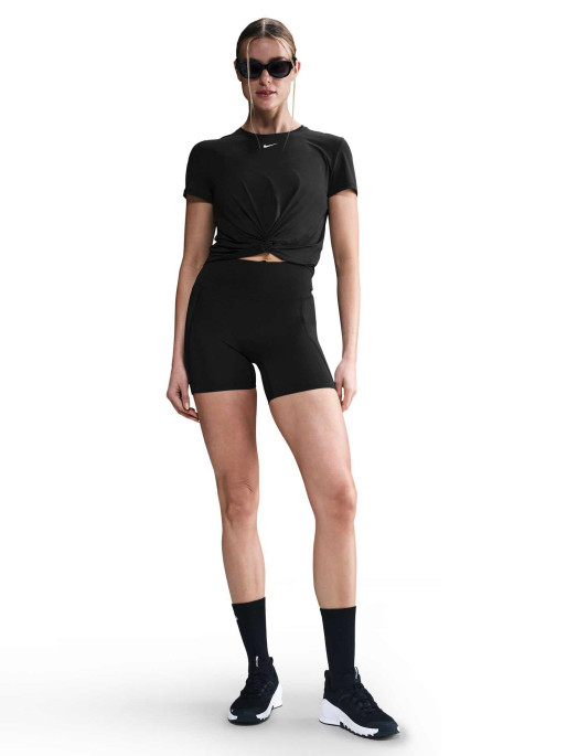 NIKE Κοντομάνικη Μπλούζα W NK ONE CLSC DF TWST SS TP WT