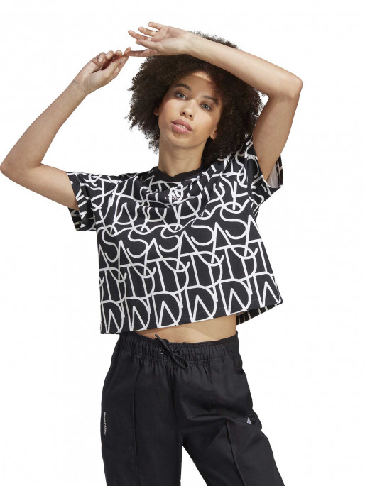 ADIDAS SPORTSWEAR Tricou Allover Graphic Boyfriend