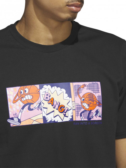 ADIDAS PERFORMANCE Lil Stripe Basketball Graphic T-Shirt