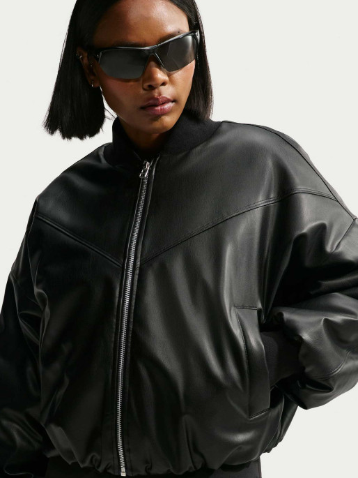 NIKE Яке W NK TF PLEATHER BOMBER JKT