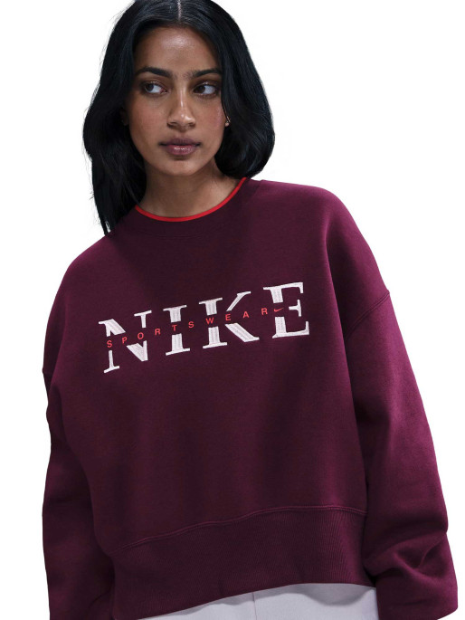 NIKE Bluza W Nsw Phnx Flc Crew Gls