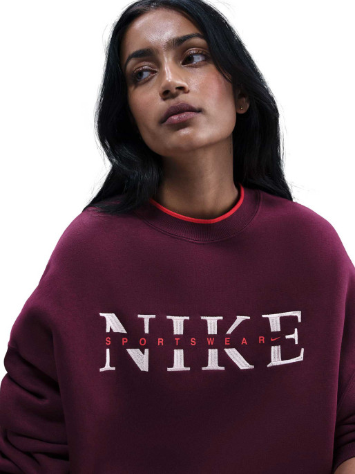 NIKE Bluza W Nsw Phnx Flc Crew Gls