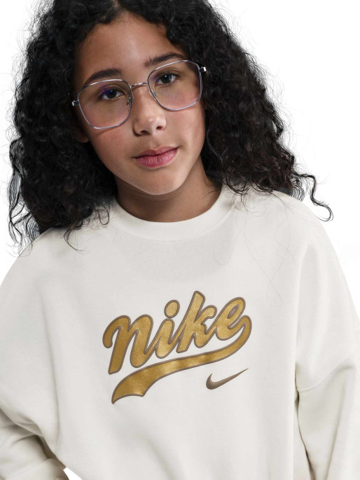 NIKE Bluza G Nsw Trend Flc Crp Crew