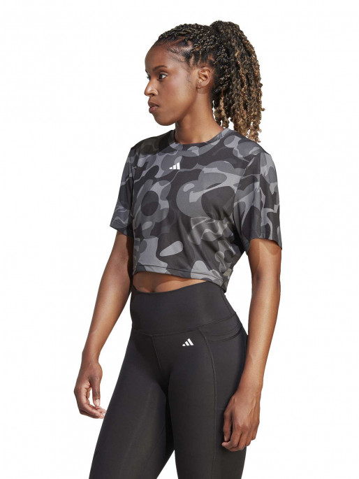 ADIDAS PERFORMANCE Train Essentials AOP Floral Print Crop T-shirt