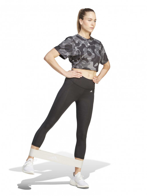 ADIDAS PERFORMANCE Train Essentials AOP Floral Print Crop T-shirt