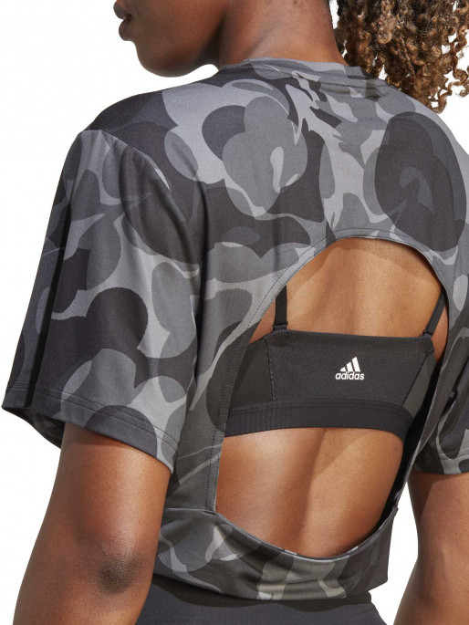 ADIDAS PERFORMANCE Train Essentials AOP Floral Print Crop T-shirt
