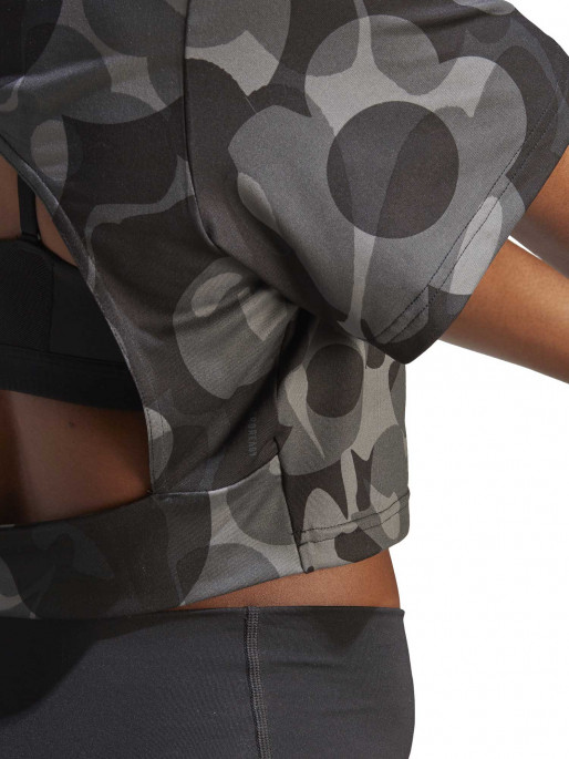 ADIDAS PERFORMANCE Train Essentials AOP Floral Print Crop T-shirt