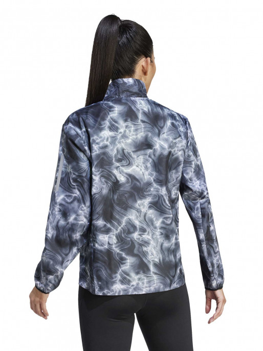 ADIDAS PERFORMANCE Own the Run Allover Print Hooded Running Windbreaker