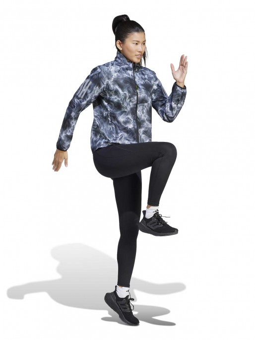 ADIDAS PERFORMANCE Own the Run Allover Print Hooded Running Windbreaker