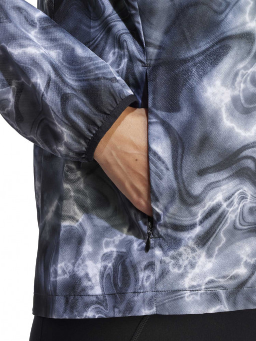 ADIDAS PERFORMANCE Own the Run Allover Print Hooded Running Windbreaker