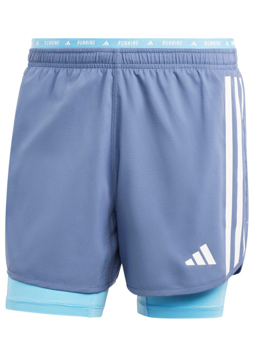 ADIDAS PERFORMANCE Own The Run 3-Stripes 2-in-1 Shorts