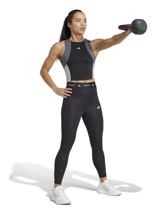 ADIDAS PERFORMANCE Αμάνικη Μπλούζα TECHFIT COLORBLOCK TRAINING CROP TANK TOP