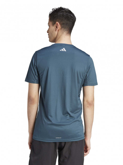 ADIDAS PERFORMANCE Run Icons 3 Bar Logo Tee