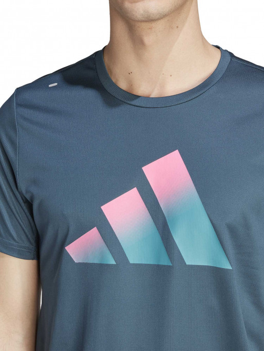 ADIDAS PERFORMANCE Run Icons 3 Bar Logo Tee