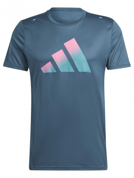 ADIDAS PERFORMANCE Run Icons 3 Bar Logo Tee