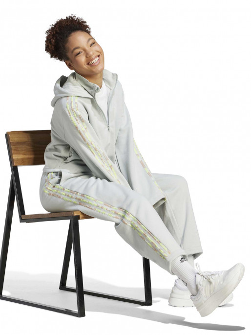 ADIDAS SPORTSWEAR Floral Graphic 3-Stripes Fleece Hoodie