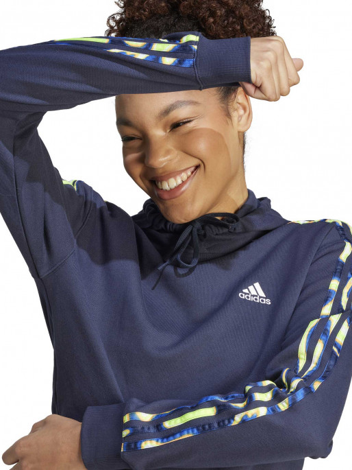 ADIDAS SPORTSWEAR Vibrant Print 3-Stripes Hoodie