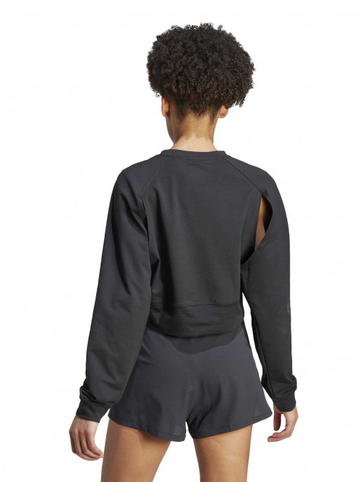 ADIDAS PERFORMANCE Power AEROREADY Crop Cover-Up Sweatshirt