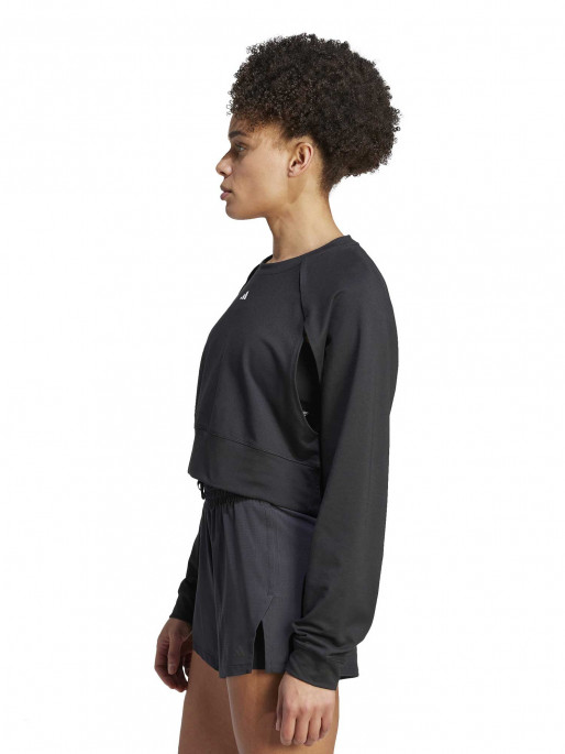 ADIDAS PERFORMANCE Power AEROREADY Crop Cover-Up Sweatshirt