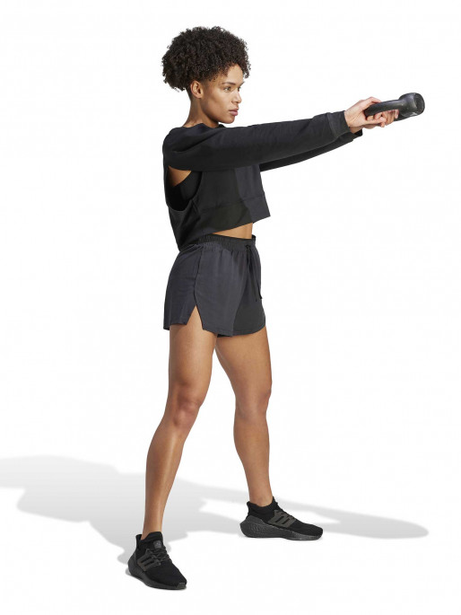 ADIDAS PERFORMANCE Power AEROREADY Crop Cover-Up Sweatshirt