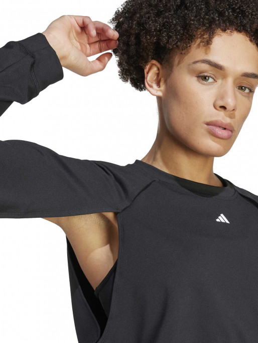 ADIDAS PERFORMANCE Power AEROREADY Crop Cover-Up Sweatshirt