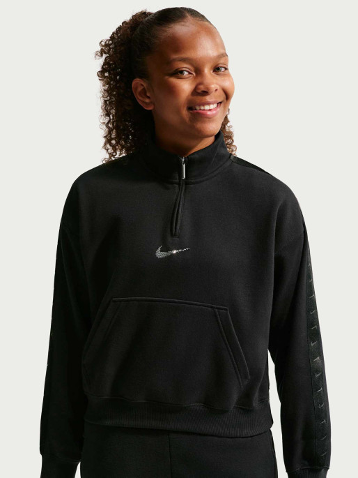 NIKE Суитшърт G NSW STUDIO FLC QZ SHINE