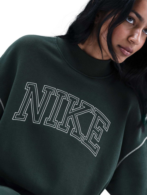 NIKE Top W NSW PHNX FLC LOGO MOCK NECK