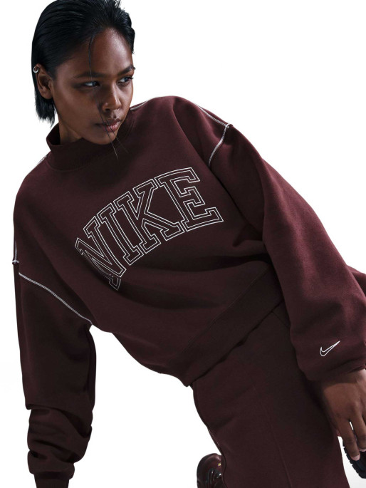 NIKE Top W NSW PHNX FLC LOGO MOCK NECK