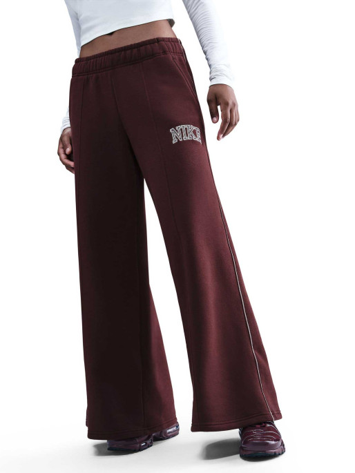 NIKE Sports Bottoms W NSW PHNX FLC LOGO WIDE LEG