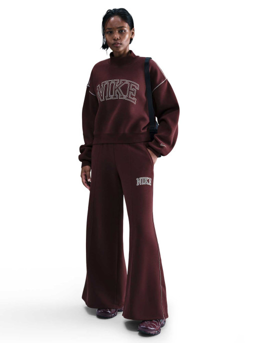 NIKE Sports Bottoms W NSW PHNX FLC LOGO WIDE LEG