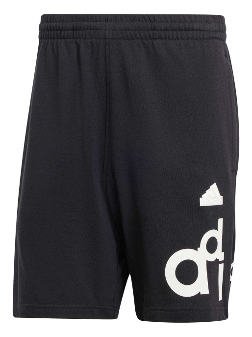adidas Essentials Big Logo Cotton Shorts - Grey