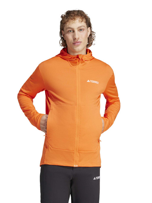 ADIDAS PERFORMANCE TERREX XPERIOR LIGHT FLEECE HOODED JACKET